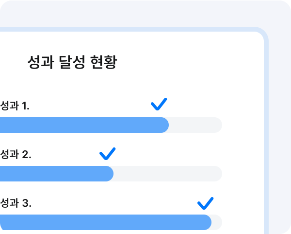 기다리기만 하면 성과가 달성됩니다
