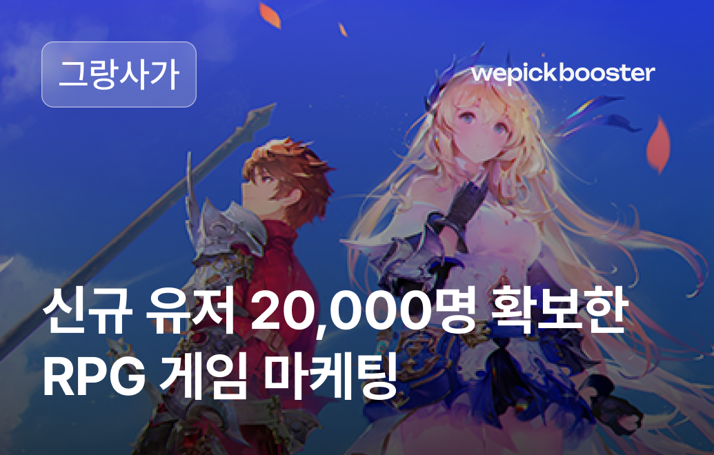 정밀한 타겟 설정으로 진성유저 2만 명 확보했습니다!