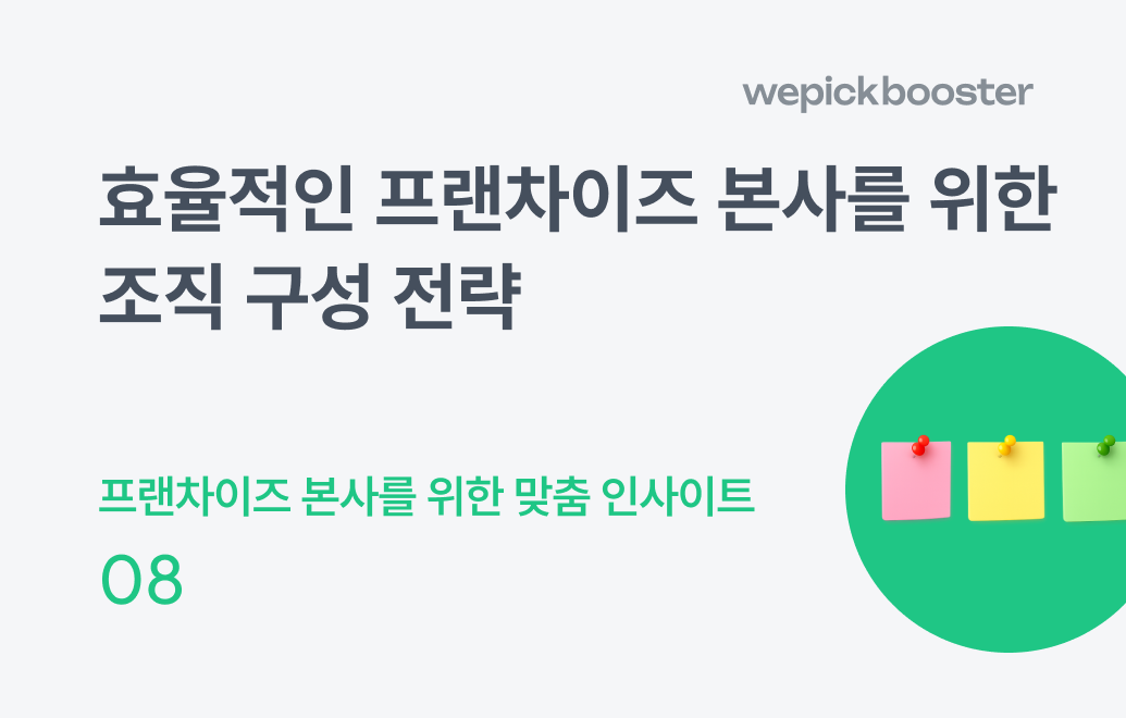 효율적인 프랜차이즈 본사를 위한 조직 구성 전략